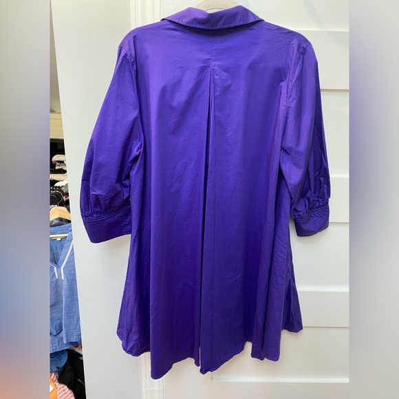 COS cotton purple shirt dress - Picture 8 of 11